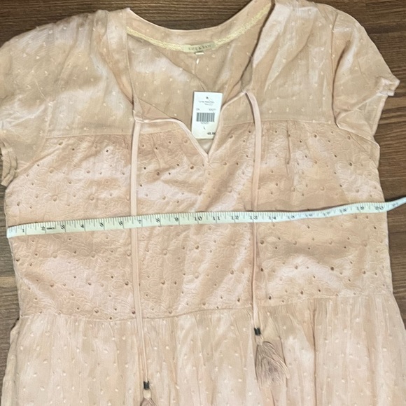Kate & Sam spring pink  dress boho casual size large nwt - Picture 6 of 10